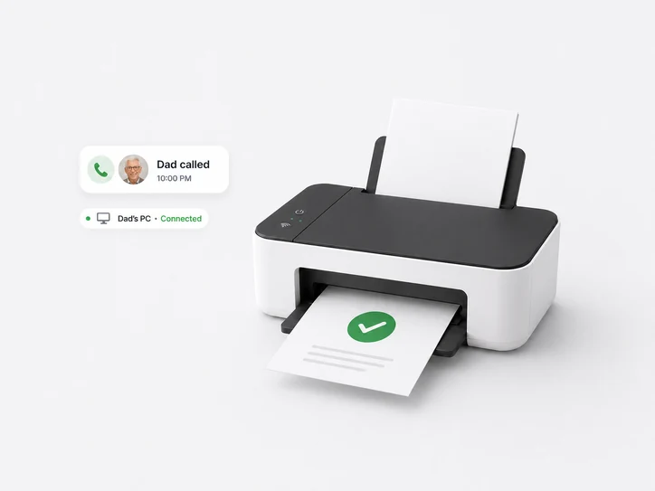 Helping family remotely